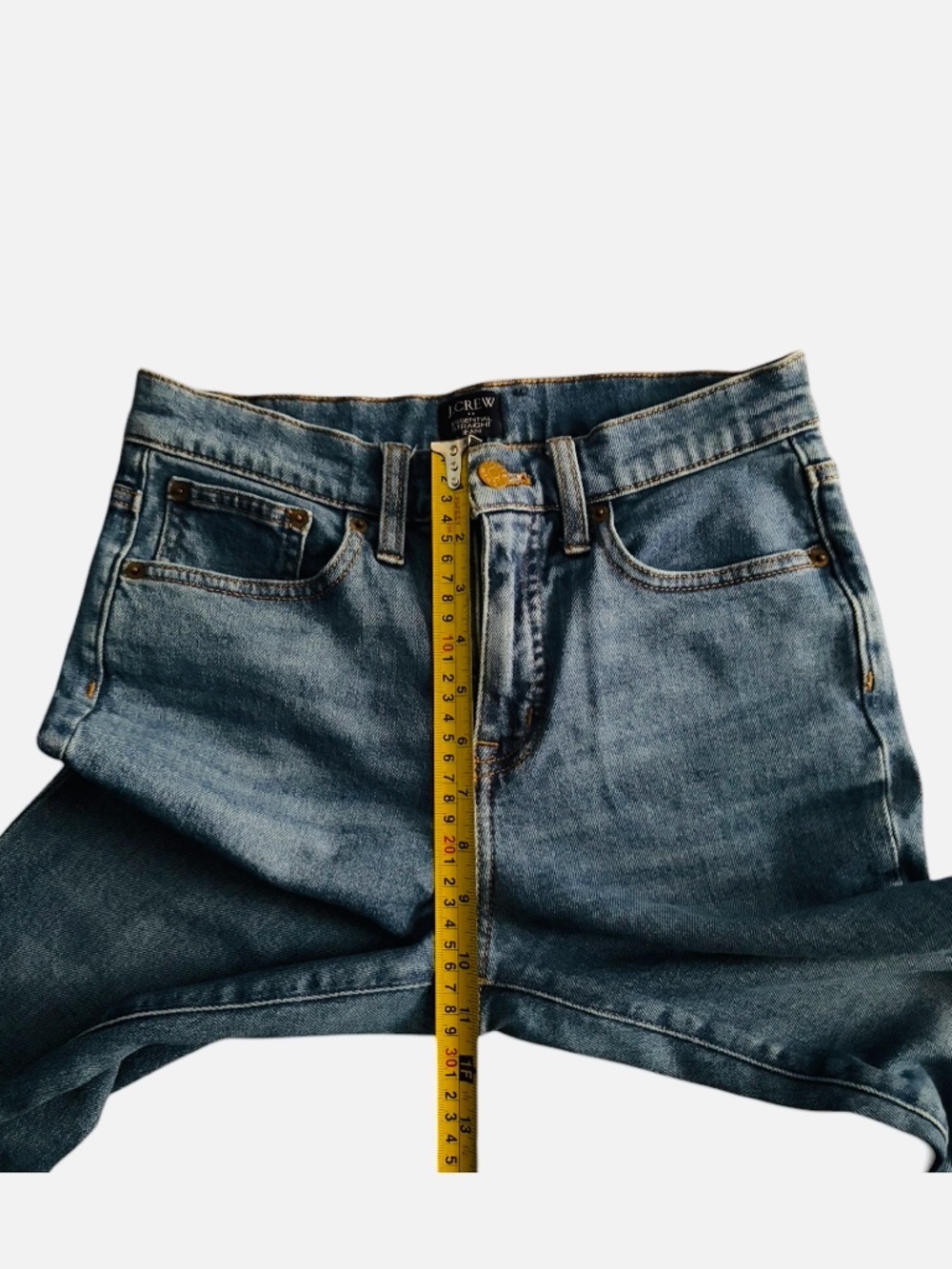 J. Crew Women's Straight-Leg Jeans in Medium Blue Size 26 - Picture 7 of 13